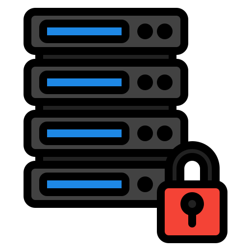 seguridad de la base de datos icono gratis