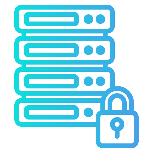 seguridad de la base de datos icono gratis