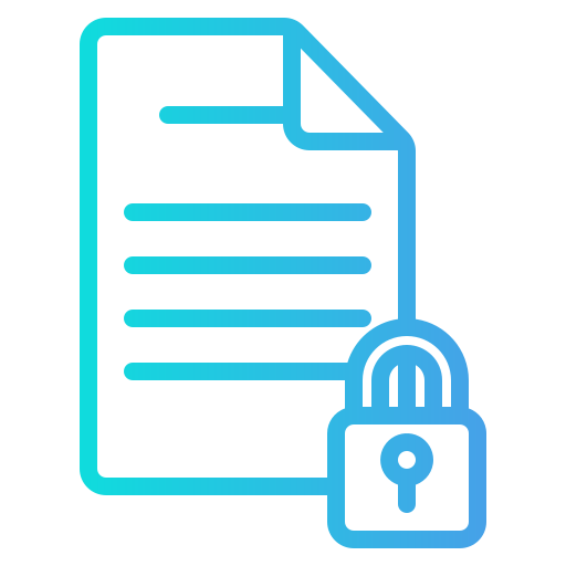 seguridad de archivos icono gratis
