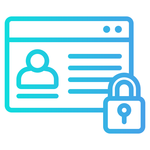 protección de datos icono gratis