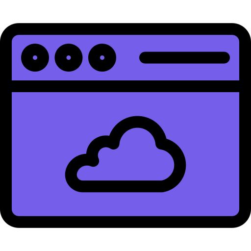 computación en la nube icono gratis