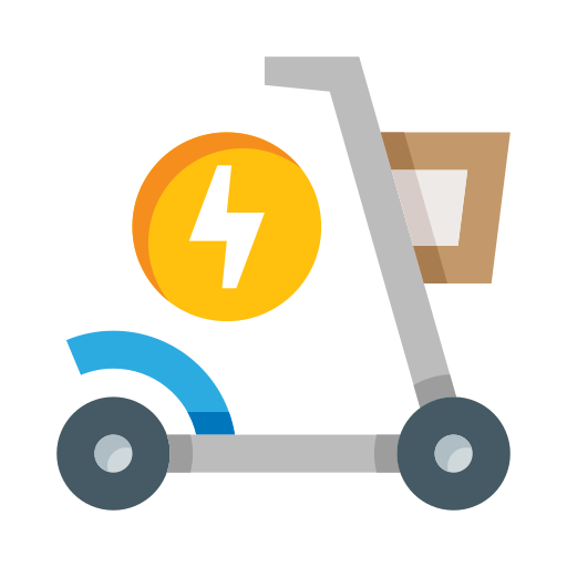 scooter electrico icono gratis