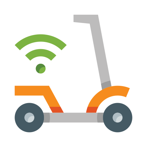 scooter electrico icono gratis