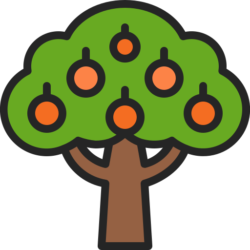 Árbol de frutas icono gratis