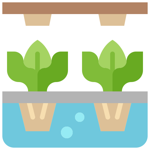 Hydroponic Free Farming And Gardening Icons