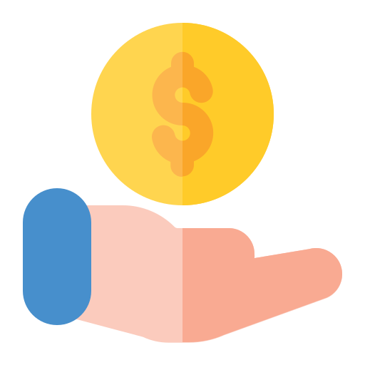 수수료 무료 아이콘