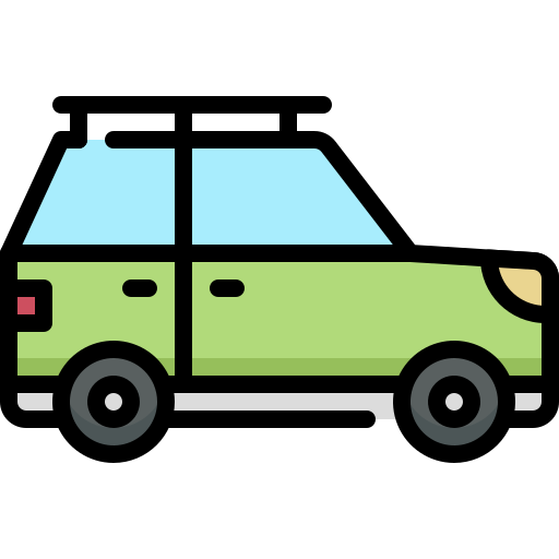 Car Generic Outline Color icon