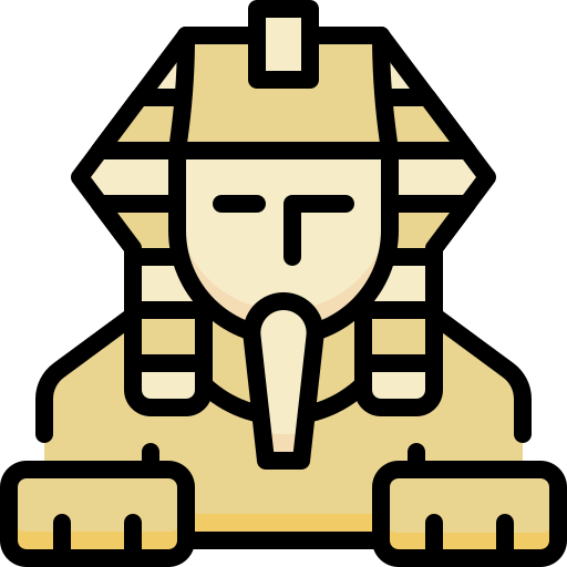 gran esfinge de giza icono gratis