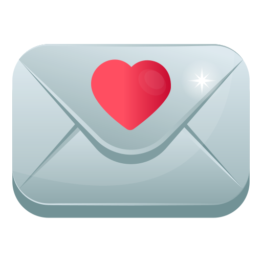 carta de amor icono gratis