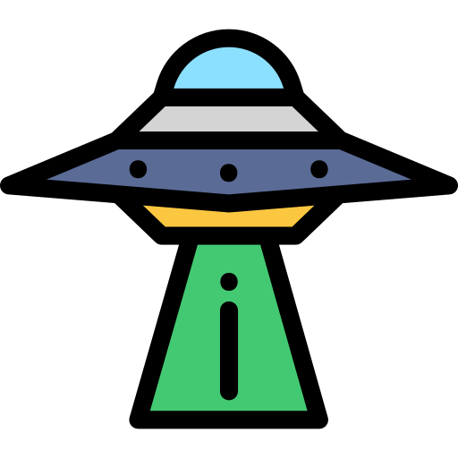 Spaceship Detailed Rounded Lineal color icon