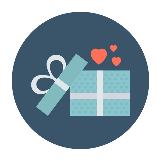Gift box free icon Gift box free icon