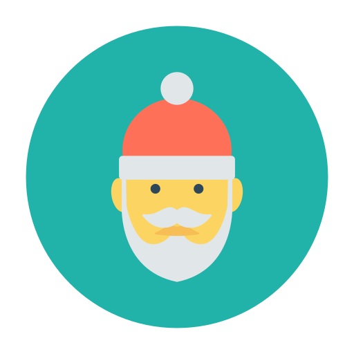 papá noel icono gratis