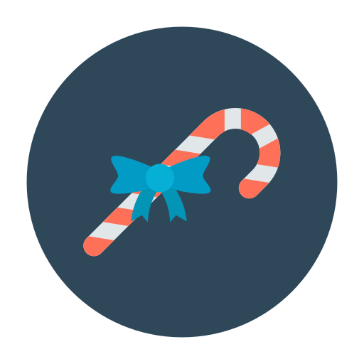 bastón de caramelo icono gratis