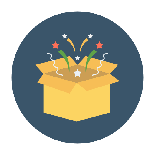 caja de regalo icono gratis