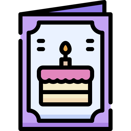 tarjeta de felicitación icono gratis