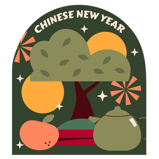 año nuevo chino gratis sticker