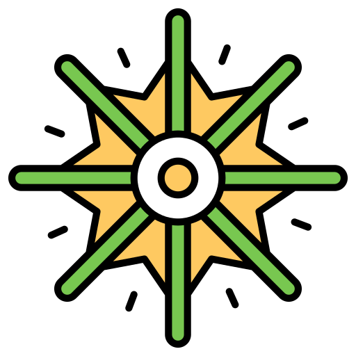 Snowflake Generic Outline Color icon