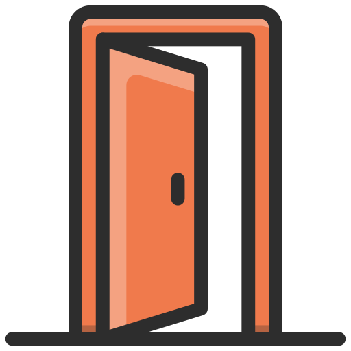 Door Generic Outline Color icon