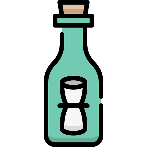 Message in a bottle Generic Outline Color icon