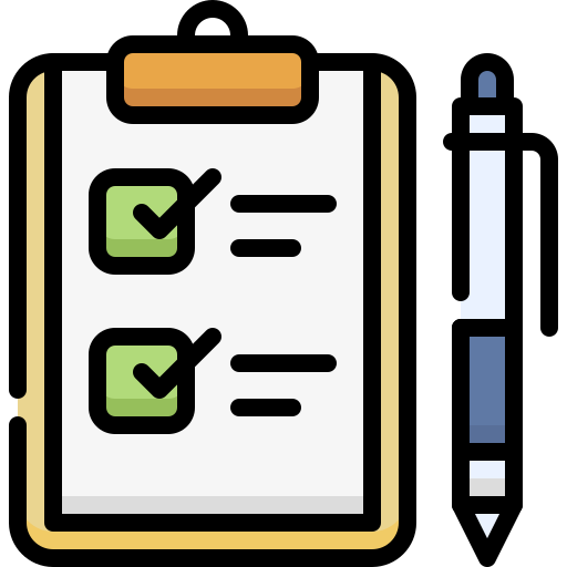 Checklist Generic Outline Color icon