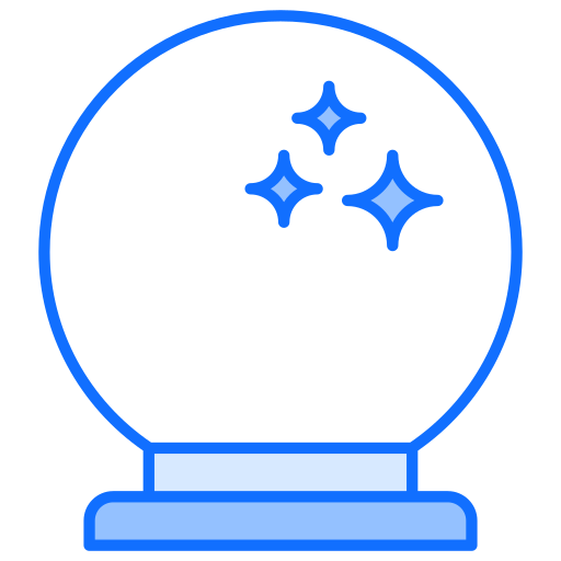 Crystal ball Generic Blue icon