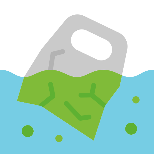 la contaminación del agua icono gratis