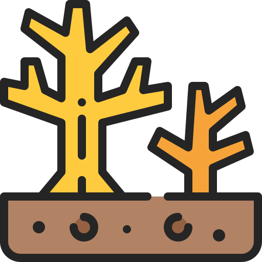 Dead tree Generic Outline Color icon