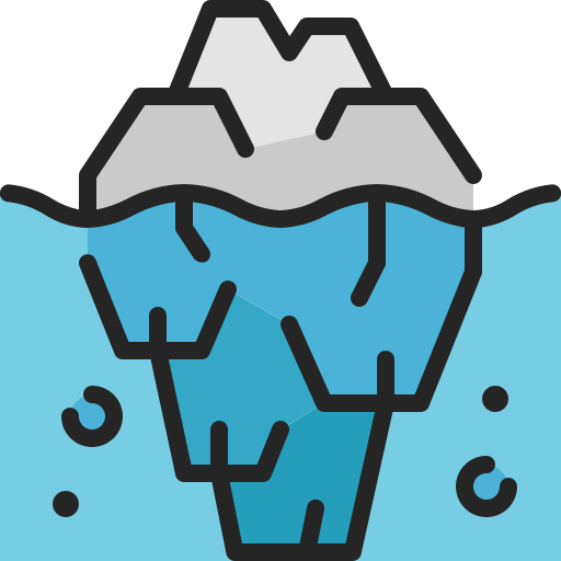 Iceberg Generic Outline Color icon