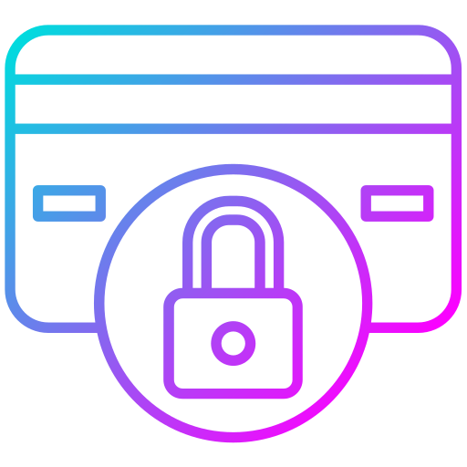 Seguridad de pago icono gratis