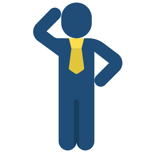 Businessman Juicy Fish Flat icon