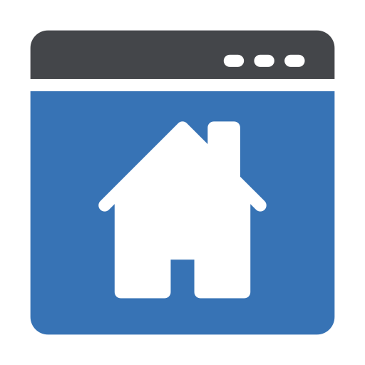 Home address Generic Blue icon