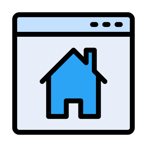 Home address Vector Stall Lineal Color icon