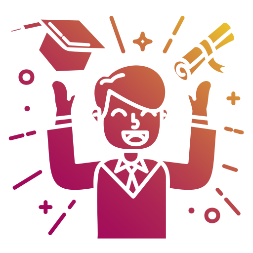 graduación icono gratis