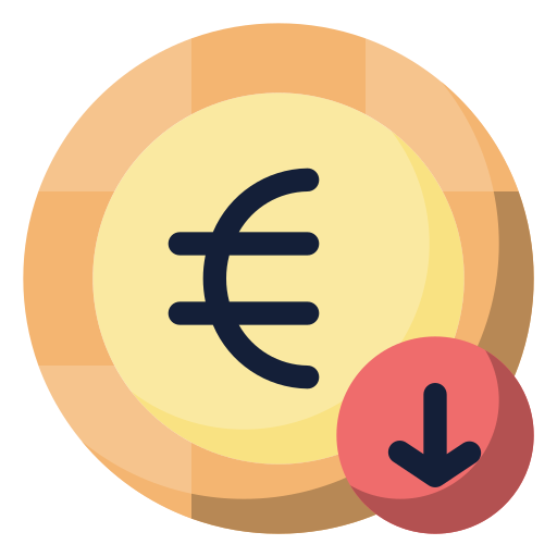 euro icono gratis