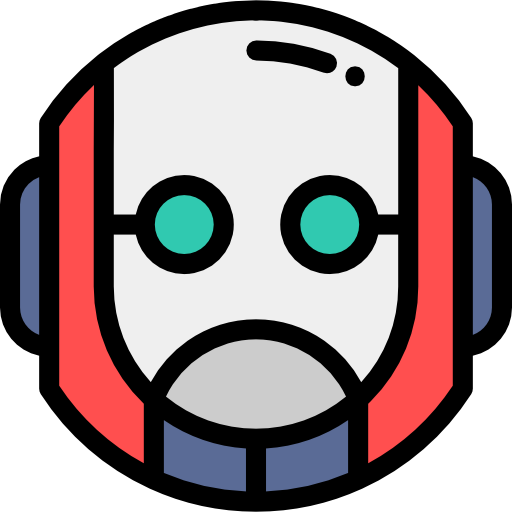 Robot Detailed Rounded Lineal color icon