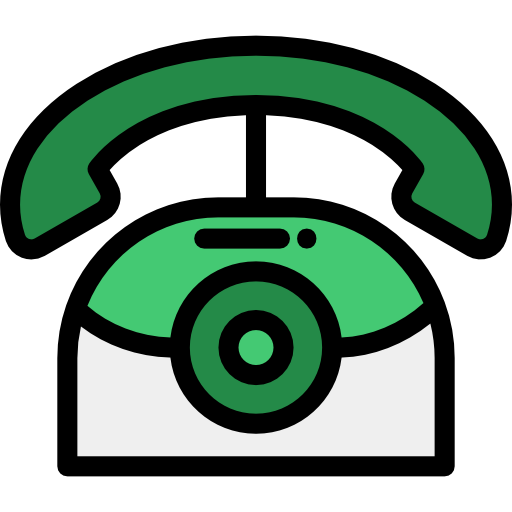 Telephone Detailed Rounded Lineal color icon