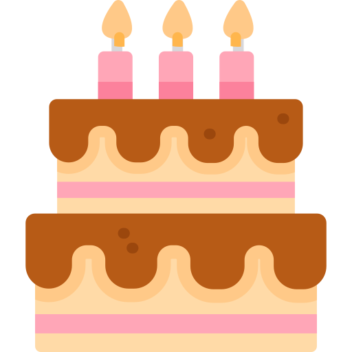 pastel de cumpleaños icono gratis