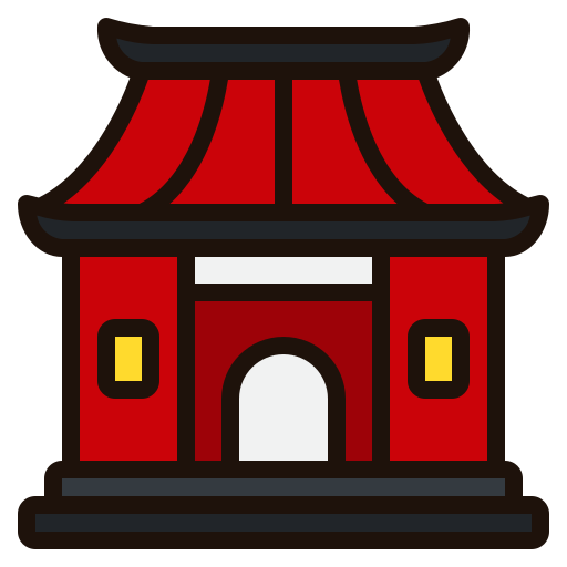 Chinese temple - free icon