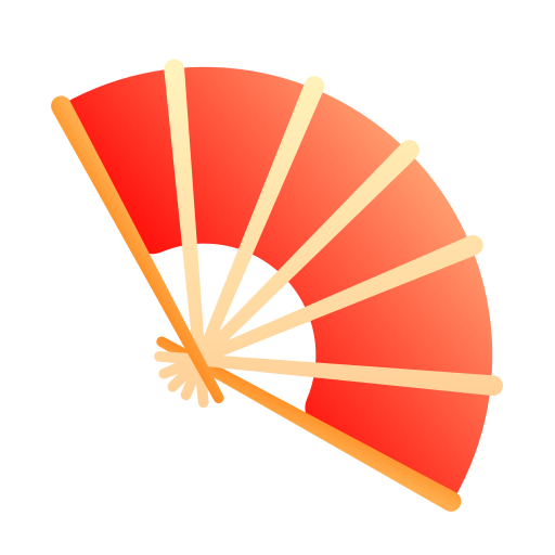 Paper fan Generic Flat Gradient icon