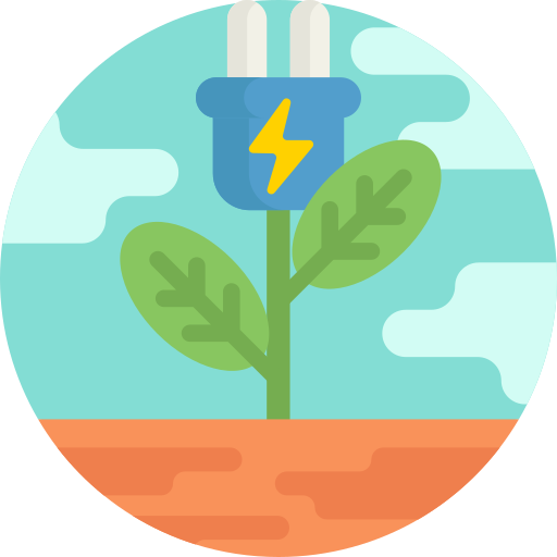 Eco energy free icon