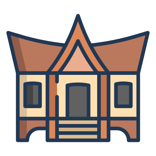 maison minangkabau Icône gratuit maison minangkabau Icône gratuit