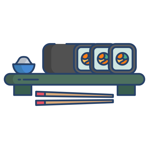 rollo de sushi icono gratis