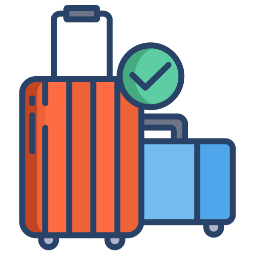 Baggage free icon Baggage free icon