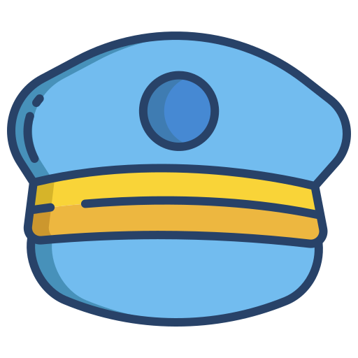 sombrero de piloto icono gratis