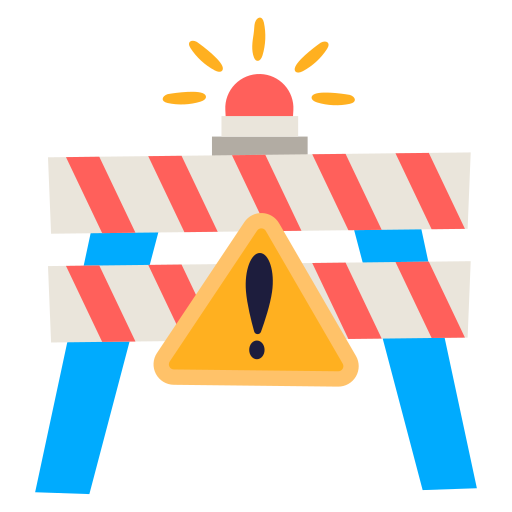 straße gesperrt kostenlos Sticker