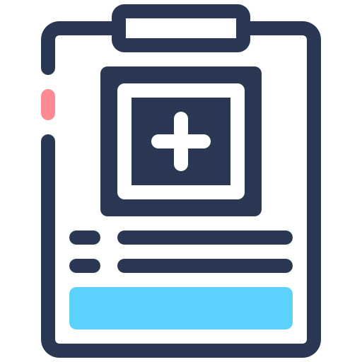 informe médico icono gratis