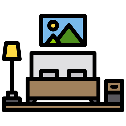 Bedroom free icon Bedroom free icon