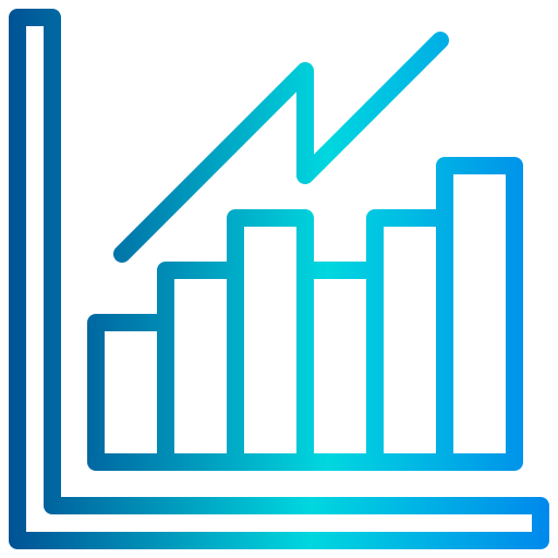 Bar graph xnimrodx Lineal Gradient icon