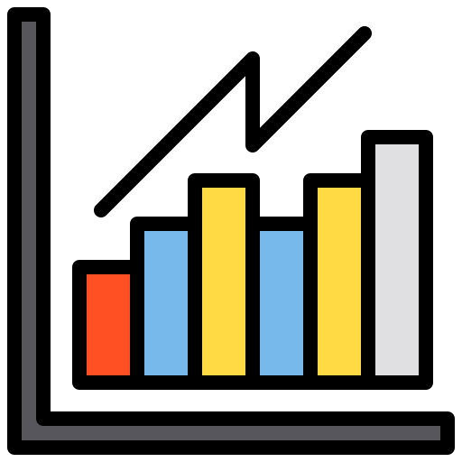 gráfico de barras icono gratis