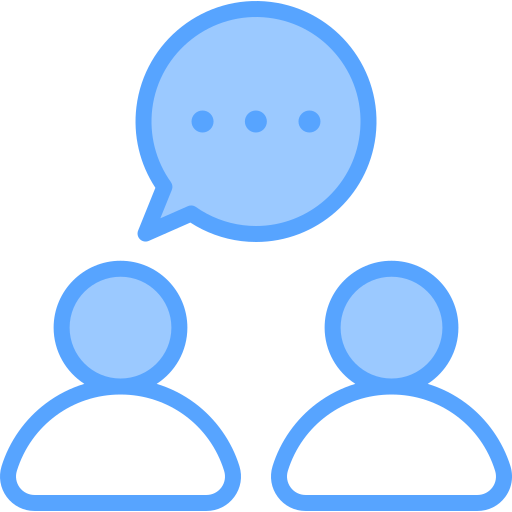 Discussion Generic Blue icon